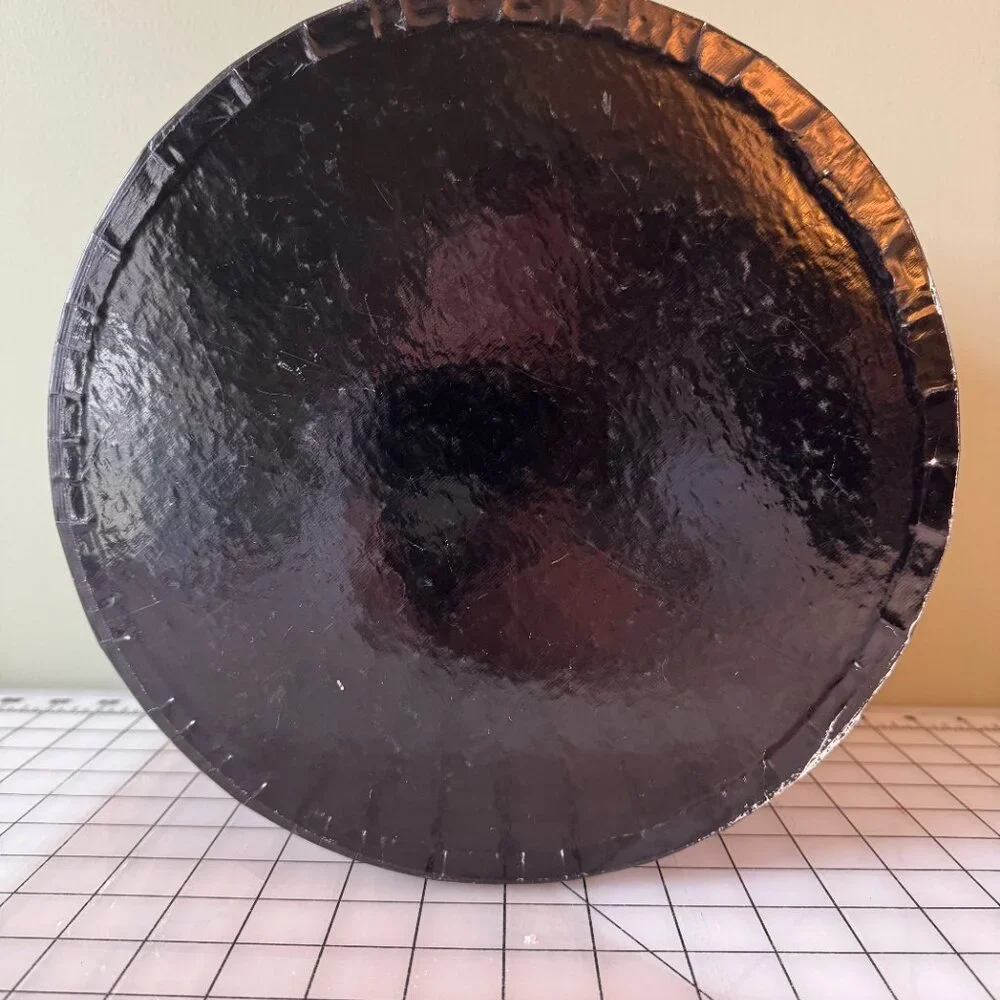 Vtg Saks Fifth Avenue Round Hat Box Black Red Logo Storage Case Travel Display